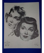 Jane Wyman Academy Award Oscar Portrait Print Vintage 1962 Volpe Johnny ... - $227.89 MXN