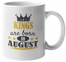 Make Your Mark Design Kings Born in August Coffee &amp; Tea Mug for Birthday, Presen - £15.95 GBP