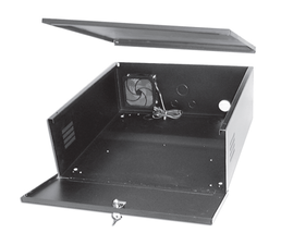 DVR lockbox 21” W x 21” L x 8” H Super Strong 16 Gauge Steel with Cooling Fan - £166.98 GBP