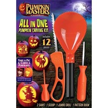 Pumpkin Masters All In One Pumpkin Carving  Kit, 12 piece Halloween Pumpkin - $9.46