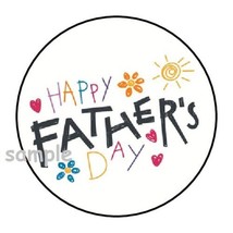 30 Happy Father&#39;s Day Envelope Seals Labels Stickers 1.5&quot; Round Gifts - £5.98 GBP