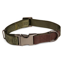 Reddy Olive Jacquard Dog Collar, X-Small - $16.82