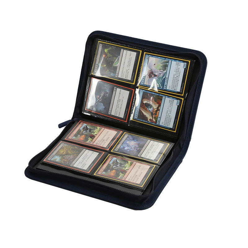 PU Leather Pokemon 160 Cards Binder TCG Game Zipper Card Album 20 PAGES 4 Double - £20.08 GBP