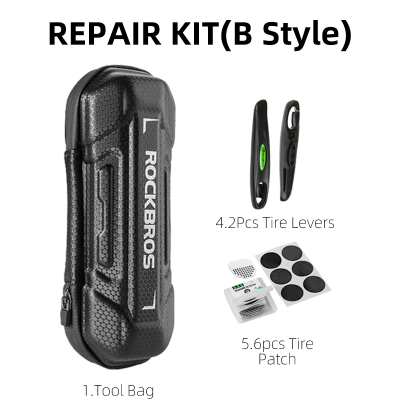 BROS Bike Tool Kits Multiional Tools Set Pump Tire Repair Kits Storage Bag Bicyc - £113.56 GBP