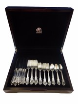 Grande Baroque by Wallace Sterling Silver Flatware Set Service 32 Pieces w/Chest - £1,934.35 GBP