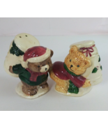 Vintage Seasons Collection Teddy Bears Carrying Jars Salt &amp; Pepper Shakers - €11,56 EUR