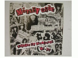 Motley Crue Poster Flat Decade of Decadence - $13.60