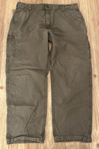 CARHARTT Men&#39;s B151 LBR Light Brown Dungaree Fit Carpenter Pants Size 42... - £38.53 GBP