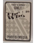 THE WHO / ROGER DALTREY / PETE TOWNSHEND - ORIGINAL CLOTH TOUR BACKSTAGE... - $10.00
