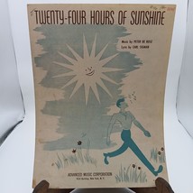 Twenty-Four Hours Of Sunshine Sheet Music By Peter De Rose &amp; Carl Sigman - £11.20 GBP