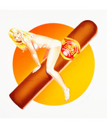 have a Havana cigar vintage pin-up framed canvas art print giclée 18&quot;X18... - $83.16