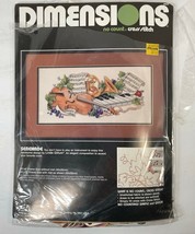 Dimensions - Serenade - No Count Cross Stitch, NEW - Opened Package, 198... - $17.00