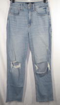 Hollister Womens Jeans Ultra High Rise Vintage Straight Distressed Size 5 Long - £11.58 GBP