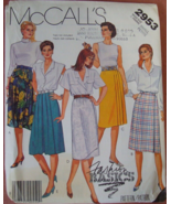 Vintage McCall&#39;s #2953 Misses Skirt Pattern-Size Small Petite Uncut - $165.85 MXN