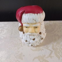 Vintage Ceramic Santa Claus  Tea Light Candle Holder - $4.95