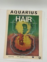 HAIR Musical 1968 sheet music AQUARIUS music By Galt MacDermot United Artists - £6.54 GBP