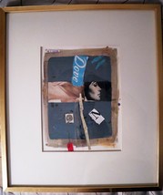 F M SIELSKY Mid Century Collage Pollack Gallery 1962 &quot;Dove&quot; Rare Listed! - $522.50