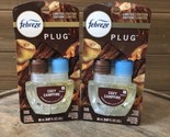 2 Pack Febreze Limited Edition Cozy Campfire Scented Oil Plug In Refills... - $24.27