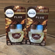 2 Pack Febreze Limited Edition Cozy Campfire Scented Oil Plug In Refills... - $24.27