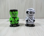 Wind up small walking Toys Silly Mummy Frankenstein&#39;s monster green Hall... - $9.89