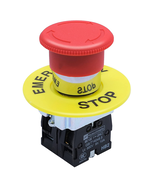 1NC 1NO 22Mm Emergency Stop Push Button Switch Red Mushroom AC 660V 10A ... - $14.54
