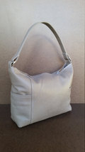 Sand Leather Hobo Purse w/ Pockets, Woman Handbag, Everyday Bag, Kenia  - £89.24 GBP