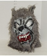 Werewolf Mask Adult Costume Cosplay Halloween Gray Rubber Hairy - $466.73 MXN