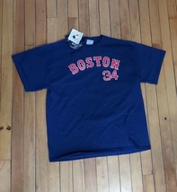 Boston Red Sox David Ortiz Mens XL T-Shirt MLB Baseball Blue Sports Big ... - £11.00 GBP
