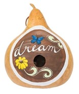 &quot;DREAM&quot; GOURD BIRDHOUSE - Amish Hand Painted Bird House - $1,012.15 MXN