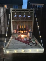 Handmade Garden Wall Bar – Fold-Down Outdoor Drinks Station - $1,566.42 MXN