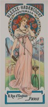 Mucha Foundation Bleuze Hadancourt Parfumeur Fine Art Lithograph Ltd Edition - £529.58 GBP