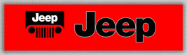 JEEP auto car Outdoor Living sport Red Banner 60x240cm2x8ft Offroads Best Flag - £11.92 GBP