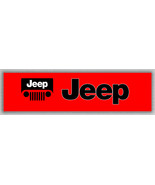 JEEP auto car Outdoor Living sport Red Banner 60x240cm2x8ft Offroads Bes... - €13,85 EUR