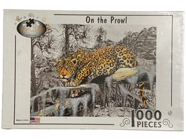 IN THE PROWL Leopard 1000 Piece Puzzle Serendipity 20” X 27” Jerry Rieme... - $19.79