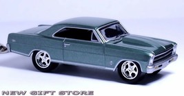 RARE KEY CHAIN GREEN 1967/1968 CHEVY NOVA II SS 327 SUPER SPORT NEW LTD ... - £31.37 GBP