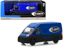 2018 RAM ProMaster 2500 Cargo Van High Roof Blue Black MOPAR Custom Shop 1/43 Di - £22.87 GBP