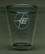 Eastern Airlines Big E Logo Prototype Shot Glass Strike Item - $49.45