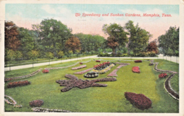 Memphis Tennessee~Sunken Garden &amp; Speedway~Lot Of 2 1920s Postcard - £7.31 GBP