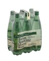 Central Market Italian  Sparkling Mineral Water 1L bottles. 6 pack. All Natural. - £30.14 GBP