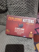 Exploding Kittens Card Game Original Edition Ages 7+ 2-5 Players, Factory Sealed - £14.20 GBP