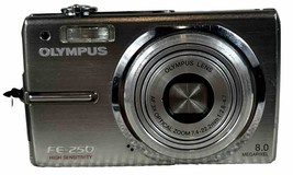 Olympus FE-250 Digital Camera 8 MP w/Battery TESTED &amp; WORKS - £28.66 GBP