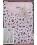 Pijama Abierto De Mujer Manga Larga de Algodón Fresco Jersey Intimo 2305... - $35.41 CAD
