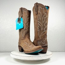 NEW Lane Saratoga Brown Cowboy Boots Womens 6 Western Snip Toe Mid Calf Tall - £187.91 GBP