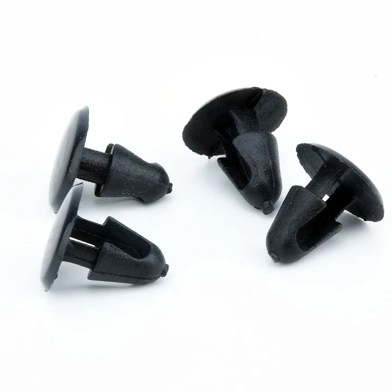 50Pcs Auto Fastener 5mm Hole Engine Cover Pad Fender Bumper Rievts Black... - £12.12 GBP