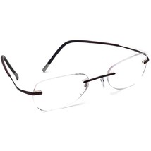 Silhouette Eyeglasses 7581 40 6062 Titan Brown Rimless Frame Austria 49[]19 140 - £118.02 GBP