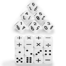 18 Pieces Teaching Dice Set, Include Th Operation Dice, Nuber Dice And Ot Dice F - £14.21 GBP