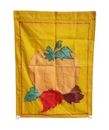 Fall Pumpkin Double Sided Appliqued 100% Nylon Garden Flag Decor  38.75&quot;... - $12.95