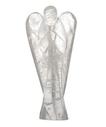 Quartz Crystal Angel - Healing Crystal Figurine Handmade 2 Inch - £19.42 GBP