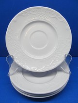 Johnson Brothers Richmond White Set Of 4 Saucers Only VGC - £15.92 GBP