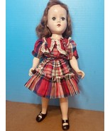 1950&#39;s Arranbee Nanette Walker Doll Hard Plastic Redhead Vintage Outfit 17” - £59.38 GBP